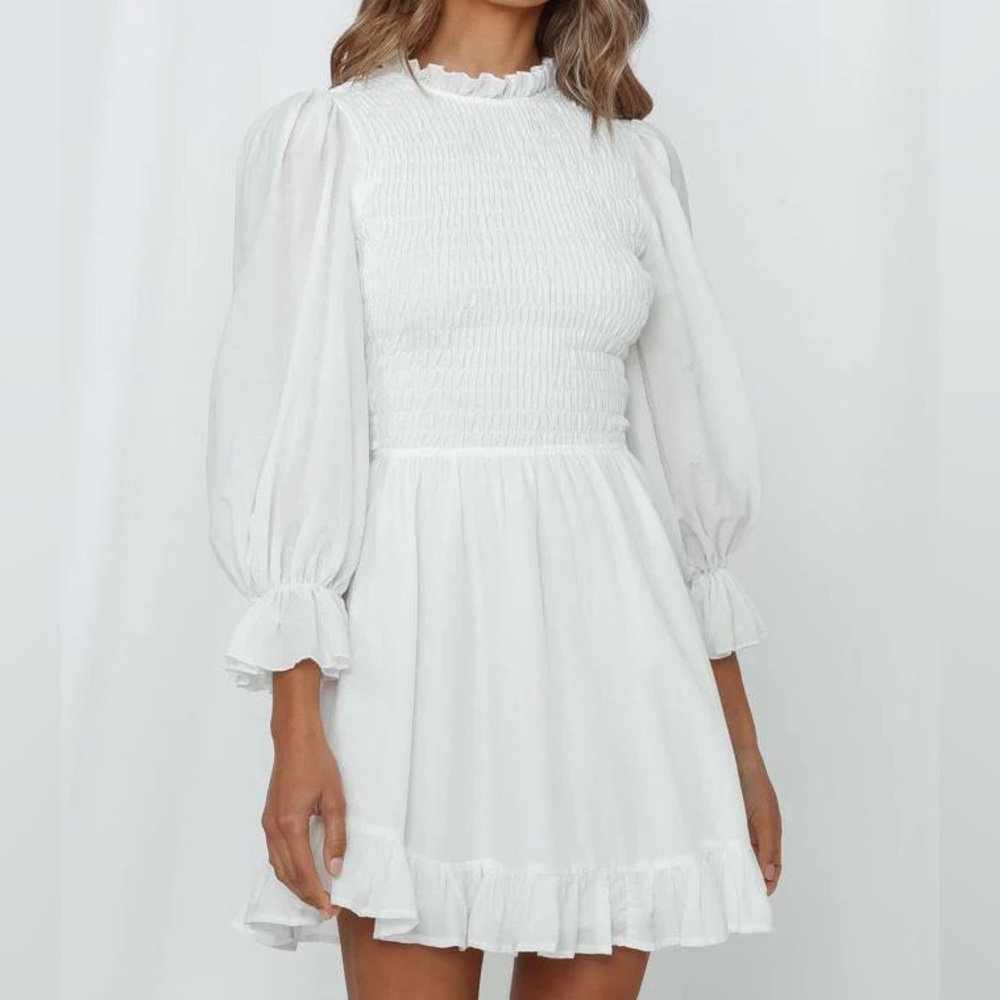 153. Petal & Pup Cotton Romantic Mini Dress